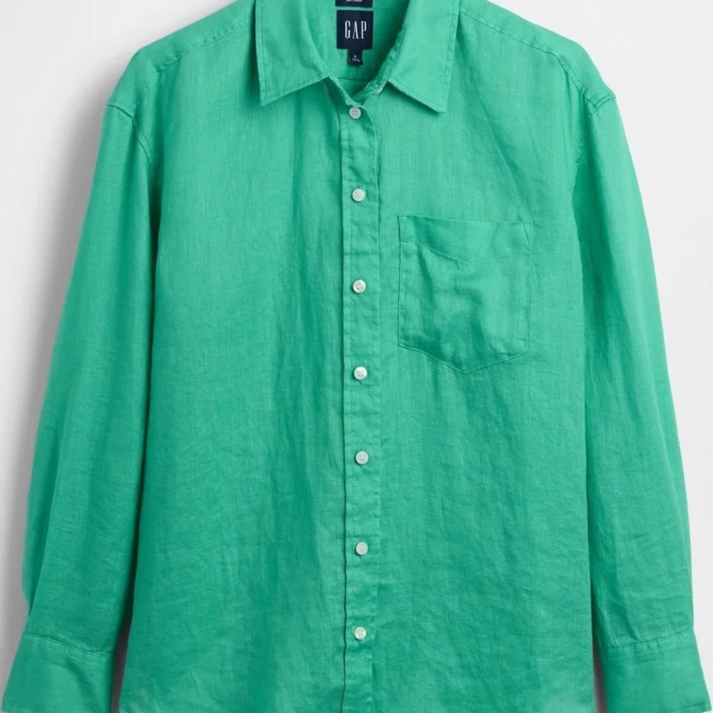 GAP boyfriend shirt 100% linen
